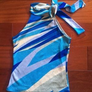 High Tie Neck Sleeveless